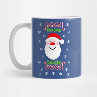 Merry & Bright on Blue Mug